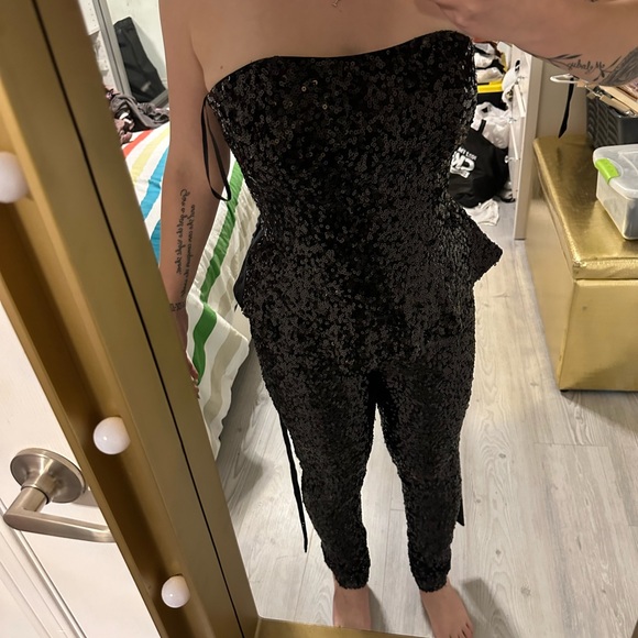 French Connection sequin jumpsuit - Picture 5 of 8